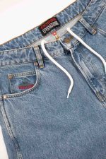 DOSSE POSSE RASTA DOT SKATE SHORT MID BLUE STONE DPS2-013 - Image 3