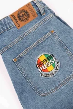 DOSSE POSSE RASTA DOT SKATE SHORT MID BLUE STONE DPS2-013 - Image 4