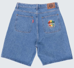 DOSSE POSSE RASTA DOT SKATE SHORT MID BLUE STONE DPS2-013 - Image 2