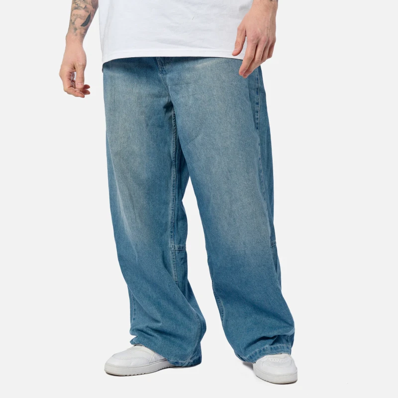 KarlKani-60000107_121_800x800 KARL KANI OG AOP BACK POCKET RELAXED BAGGY BLUE KM251-032-1 - Image 1