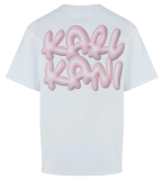 KARL KANI KANI BUBBLEGUM TEE WHITE KM251-045-1 - Image 6