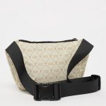 KARL KANI KK RETRO KANI MONOGRAM ALL OVER PRINT CROSSBODY BAG BEIGE KA251-015-2  - Image 4