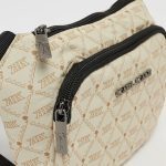 KARL KANI KK RETRO KANI MONOGRAM ALL OVER PRINT CROSSBODY BAG BEIGE KA251-015-2  - Image 3