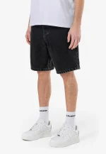 PEGADOR BOSTIC JEANS SHORTS WASHED BLACK PGDR-5000-002