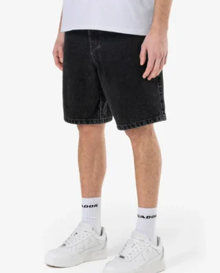 PEGADOR BOSTIC JEANS SHORTS WASHED BLACK PGDR-5000-002