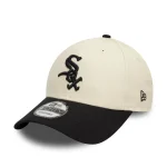 New Era Chicago White Sox Colour Block Cream 9FORTY Adjustable Cap 60595216