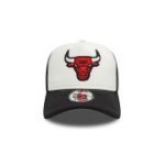 New Era Chicago Bulls NBA Flower Black 9FORTY A-Frame Trucker Adjustable Cap 60595281 - Image 5