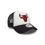 New Era Chicago Bulls NBA Flower Black 9FORTY A-Frame Trucker Adjustable Cap 60595281 - Image 4