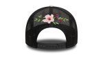New Era Chicago Bulls NBA Flower Black 9FORTY A-Frame Trucker Adjustable Cap 60595281 - Image 2