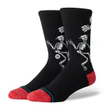 STANCE SKELLY DANCING CREW SOCK A556A25SKE_BLK