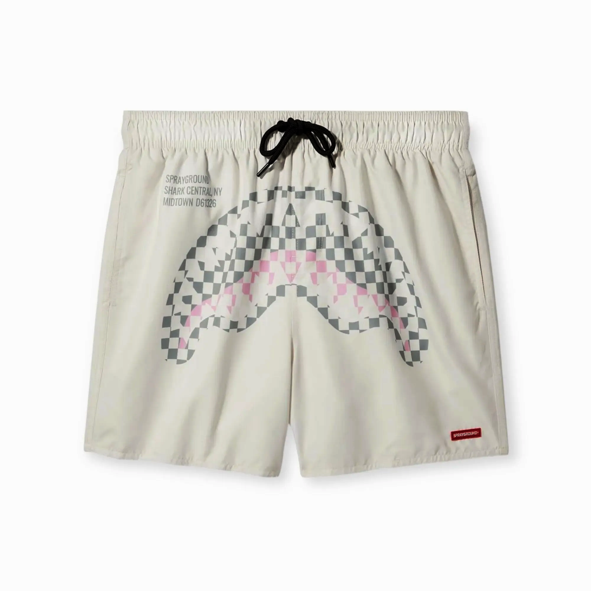 bwrnrnr SPRAYGROUND CREAM CHECK SWIM SHORT SWM2020 - Image 1
