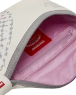 SPRAYGROUND CREAM CHECK SHARK CENTRAL SAVVY CROSS-BODY B7485 17.8  x 3.8 x 38.1cm - Image 3