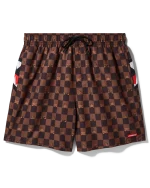 SPRAYGROUND PEEKING CHARACTER CHECK SWIM SHORT SWM2031