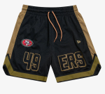 New Era San Francisco 49ers NFL Mesh Black Shorts 60596398