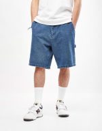 OBEY BIGWIG BAGGY DENIM CARPENTER SHORT LIGHT INDIGO 172100084-LIN