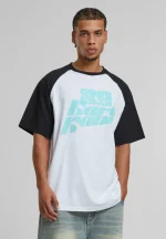 KARL KANI SIGNATURE COLORBLOCK RAGLAN T-SHIRT WHITE KM252-031-2 - Image 4