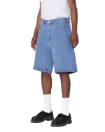 OBEY BIGWIG BAGGY DENIM SHORT RINSE INDIGO 172100090-RID - Image 5