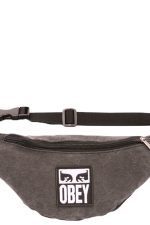 Obey Wasted Hip II Bag 100010153 BLK Pigment Black 6″ x 12″ x 0.5″ - Image 3