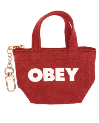 OBEY PIGMENT TOTEBAG KEYCHAIN-PIGMENT RED 100160029-RED - Obey