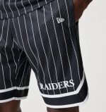 New Era Las Vegas Raiders NFL Pinstripe Black Shorts 60667938 - Image 4