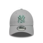 New Era New York Yankees Team Outline Grey 9FORTY Adjustable Cap 60667391 - Image 2