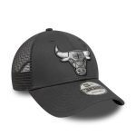 New Era Chicago Bulls NBA 9FORTY Trucker Adjustable Cap Dark Grey 60667433 - Image 3
