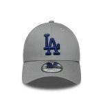 New Era LA Dodgers MLB Side Patch 9FORTY Adjustable Cap Grey 60667441 - Image 2