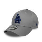 New Era LA Dodgers MLB Side Patch 9FORTY Adjustable Cap Grey 60667441 - Image 3