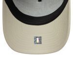 New Era LA Lakers NBA Script 9FORTY E-Frame Trucker Adjustable Cap Cream 60667568 - Image 5