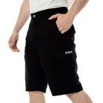 Bee Unusual Ripstop Cargo Shorts Black