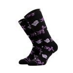 Bee Unusual "Holy Shit" combed socks Black