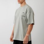 Bee Unusual " God smokes " Oversized T-shirt Neutral Grey