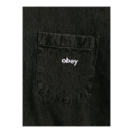 OBEY BIGWIG DENIM SS SHIRT FADED BLACK 181210425-FBL - Image 2