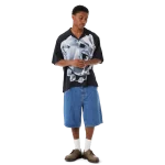 HUF CROMER SHORT STONE WASH INDIGO PT00317_STWIG - Image 5
