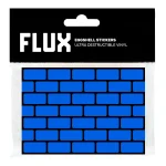 FLUX EGGSHELL STICKERS 50 PCS BRICKS CYAN 7,4 x 10,5 cm