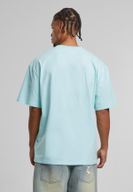 KARL KANI VARSITY PALM PRINT T-SHIRT TURQUOISE KM252-005-2 - Image 3