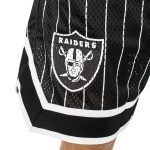New Era Las Vegas Raiders NFL Pinstripe Black Shorts 60667938 - Image 8