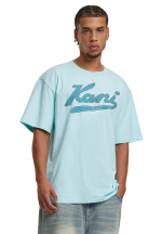 KARL KANI VARSITY PALM PRINT T-SHIRT TURQUOISE KM252-005-2