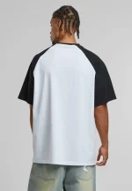 KARL KANI SIGNATURE COLORBLOCK RAGLAN T-SHIRT WHITE KM252-031-2 - Image 3