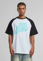 KARL KANI SIGNATURE COLORBLOCK RAGLAN T-SHIRT WHITE KM252-031-2
