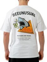 Bee Unusual The sharks are vegan Relaxed t-shirt white - Image 2