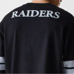 New Era Las Vegas Raiders NFL Stripe Black Long Sleeve Jersey 60667927 - Image 4