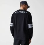 New Era Las Vegas Raiders NFL Stripe Black Long Sleeve Jersey 60667927 - Image 2