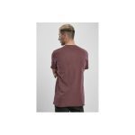 Urban Classics T-Shirt Basic Open Edge Pigment Dyed cherry TB3926 - Image 4