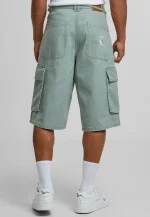 KARL KANI OG BAGGY TWILL SHORTS GREEN KM252-021-1 - Image 3