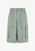 KARL KANI OG BAGGY TWILL SHORTS GREEN KM252-021-1 - Image 6