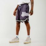 Bee Unusual Basketball Retro Shorts Black-Grey AB-259005