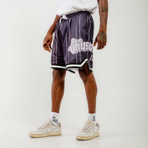 AB-259005_S-600x600 Bee Unusual Basketball Retro Shorts Black-Grey AB-259005 - Image 1