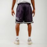Bee Unusual Doily Mesh Basketball Shorts Black AB-259000 - Image 3