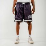 Bee Unusual Doily Mesh Basketball Shorts Black AB-259000 - Image 2